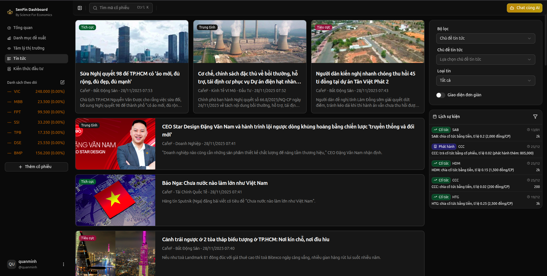 Tin tức thị trường